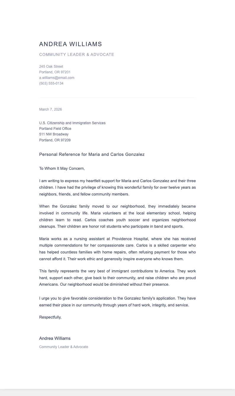 Gray minimalist immigration reference